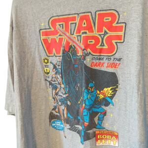STAR WARS Men's 6XL Heather Gray Short Sleeve Casual T-shirt Sci-Fi Movie Tee